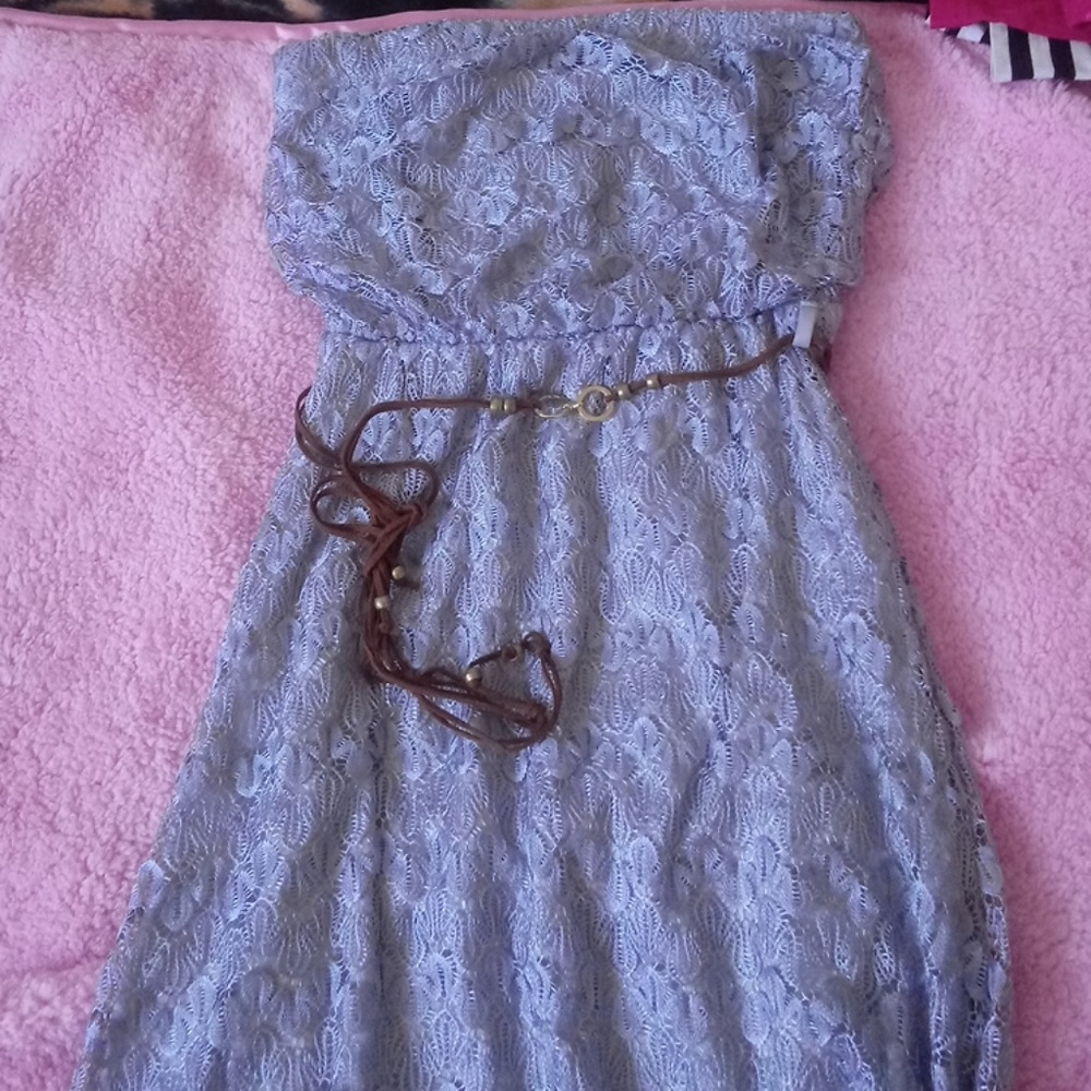 Grey High Low Dress